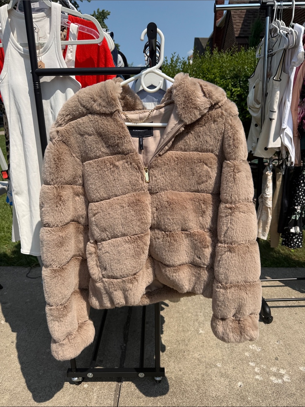 BCBG FUR JACKET